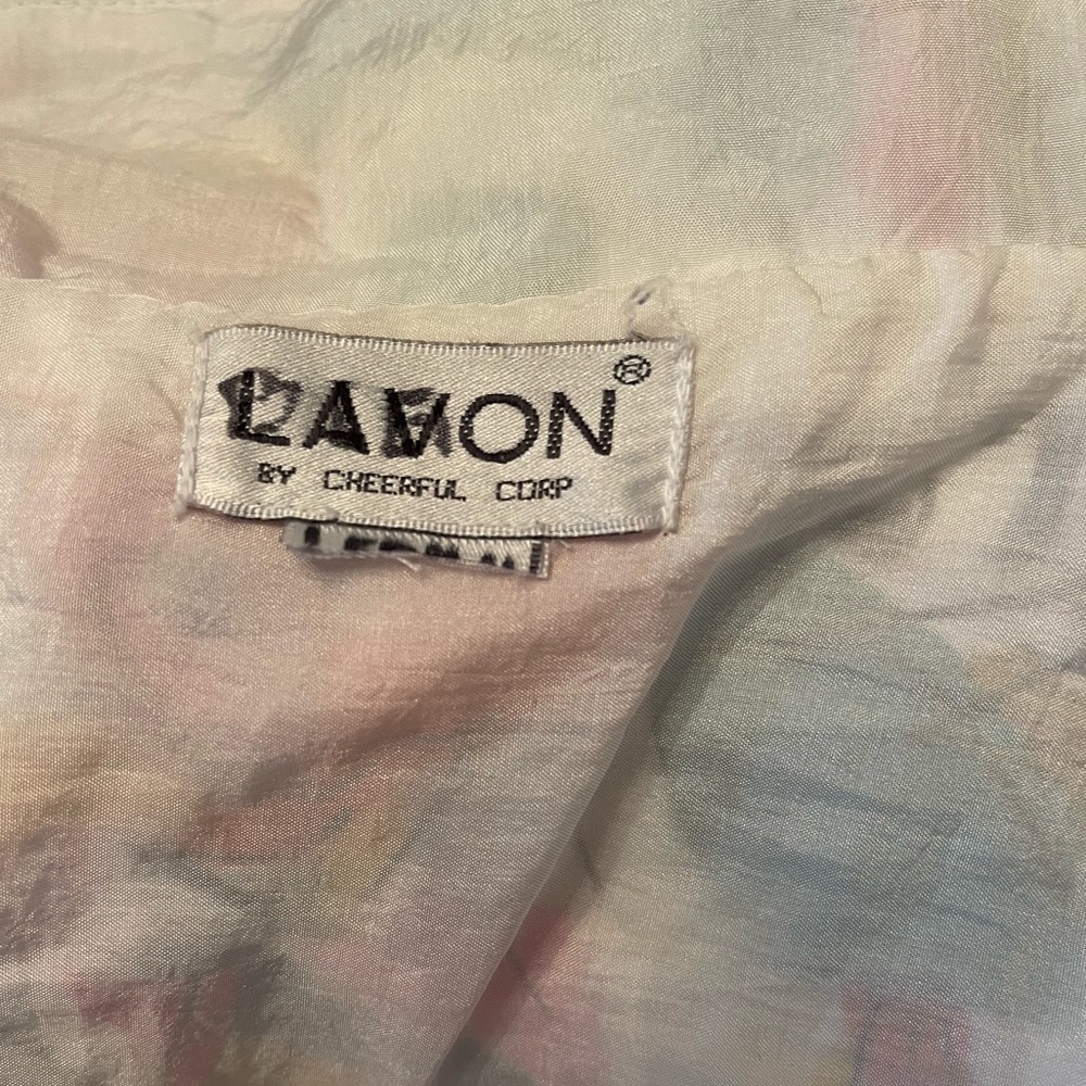 Vintage 90s Lavon Colorful Abstract Print Windbreaker Track Jacket Women Large - Picture 7 of 8